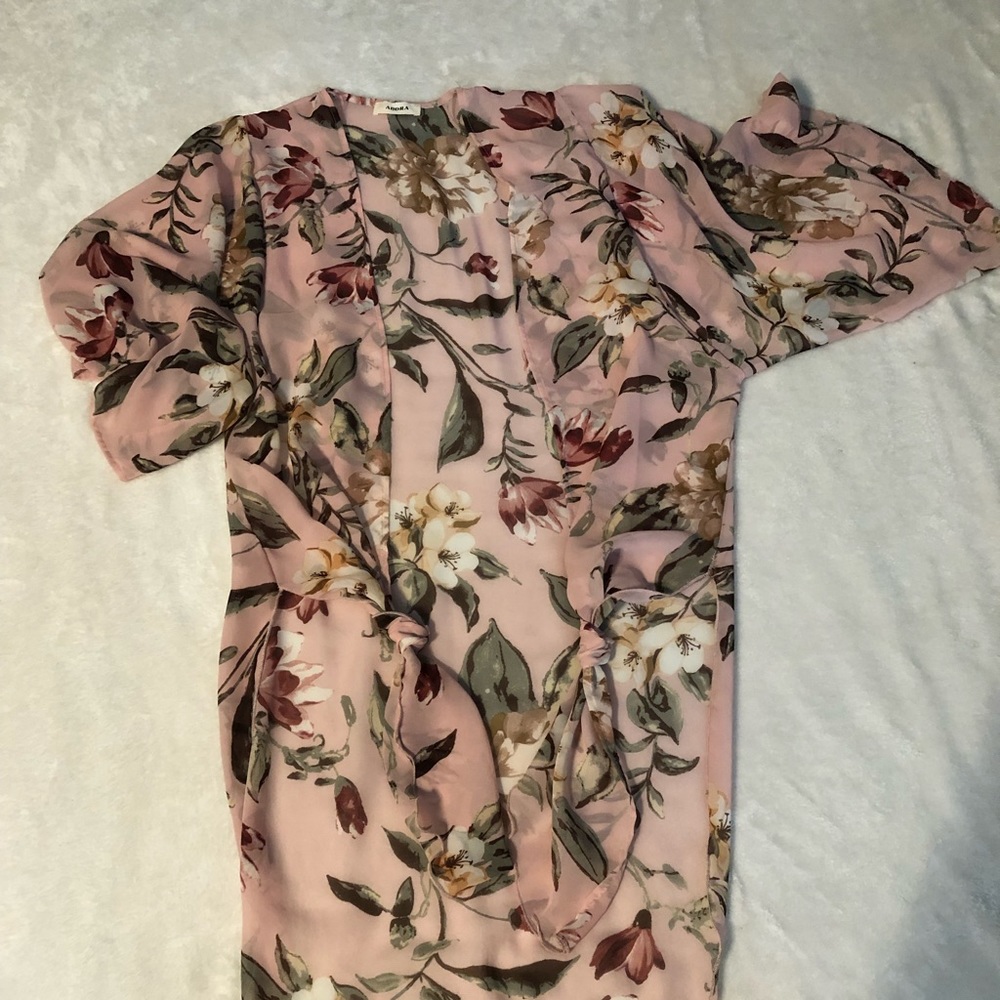 Long Floral Kimono